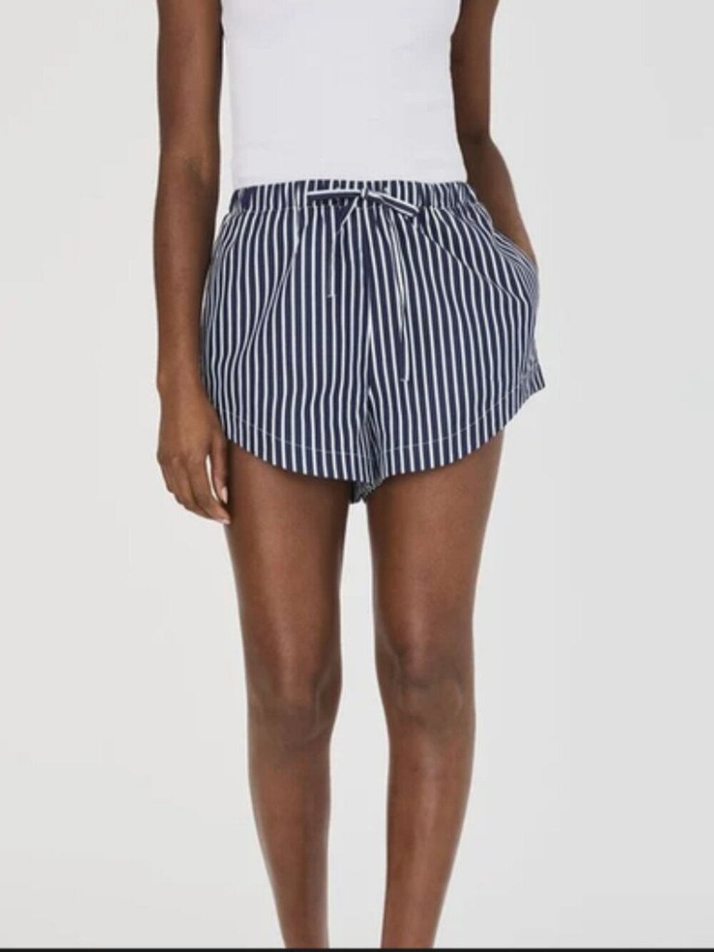 french connection, small, navy white stripe